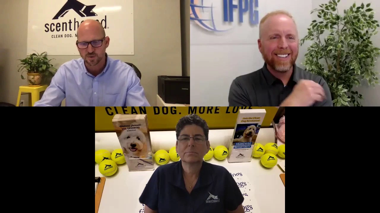 Tim Vogel, Founder / CEO and Eileen Proctor, VP of Franchise Development for Scenthound