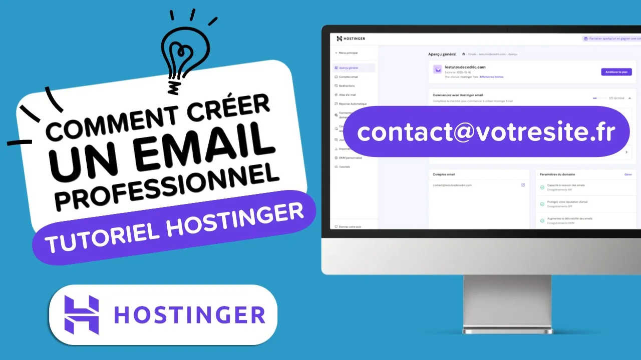 Tutoriels Comment Créer une Adresse Email Professionnelle avec Hostinger