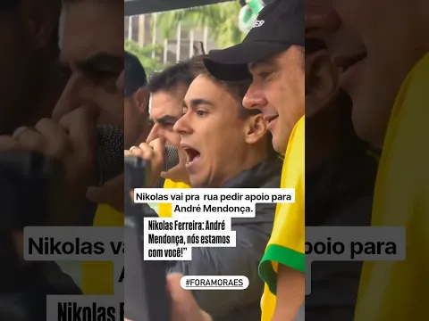 NIKOLAS FERREIRA VAI AS RUAS PEDIR APOIO PARA ANDRÉ MENDONÇA. ELE TEM O SEU APOIO?