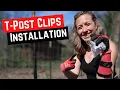 How to Install a T-Post Clip for Fencing - easy and fast