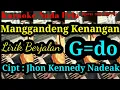 Download Lagu MANGGANDENG KENANGAN [Karaoke] nada standart cowok G=do