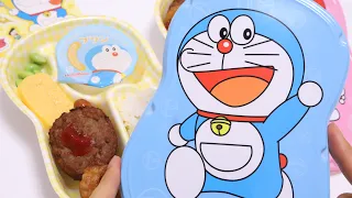 [Happy Birthday Doraemon!] Cute Hotto Motto Doraemon Bento Box Unboxing & Tasting! [Review]