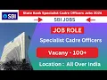 SBI Hire Cadre Officer 2024 Latest Bank Jobs 2024 Apply Now
