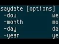 saydate date time and uptime