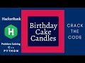 Practice Problem Birt ay Cake Candles C Python Solution HackerRank Solution