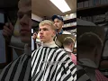 Getting a haircut from world massage champion in Japan
