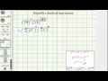 Ex Simplify a Radical Expression Using Rational Exponents