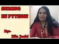 String in python by Ella Joshi