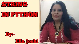 String in python by Ella Joshi