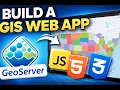 Build a GIS Web Map with GeoServer Leaflet HTML CSS JS Full Tutorial