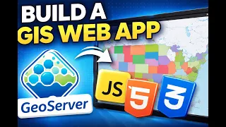 Build a GIS Web Map with GeoServer Leaflet HTML CSS JS Full Tutorial