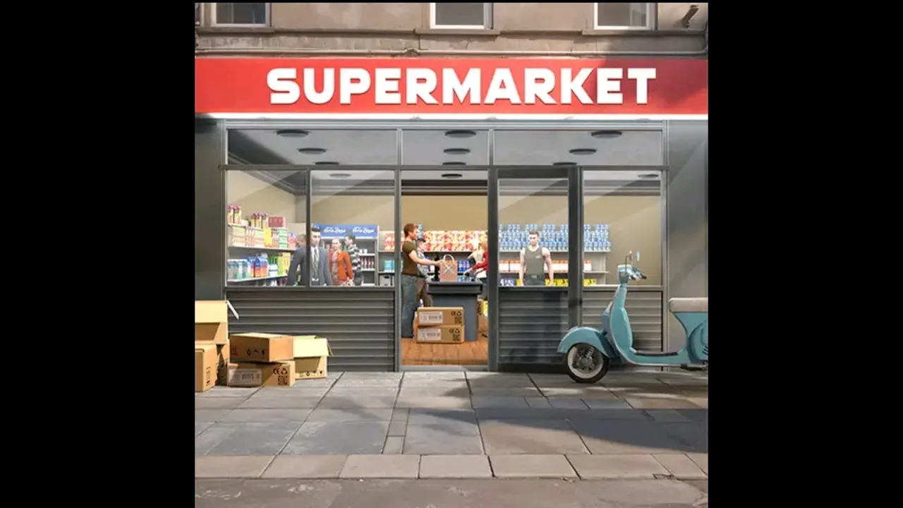 Supermarket Mana المال الحل اهو حلقة1 😂