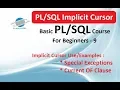 Implicit cursors - Implicit Cursor Example