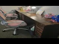 Huuger 47 Inch Computer Desk with 8 Fabric Drawers Office Desk Work Desk Review