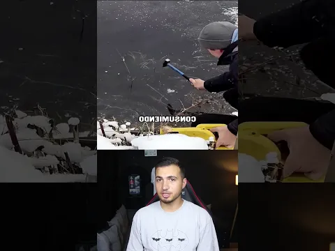 اغرب طريقة صيد في البحيرات المتجمدة !!