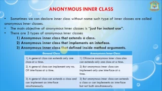 Lesson - 4 Inner classes