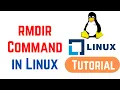 Linux Command Line Basics Tutorials - rmdir Command in Linux