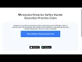 Minnesota Firearms Safety Hunter Education Practice Exam