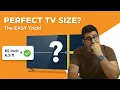 PERFECT TV Size Guide Viewing Distance Easy Calculator Pro Tips Don t Buy the Wrong TV