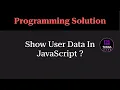 JavaScript Program to Print Name Age and Hobby Beginner Programming Question Tukka Learn