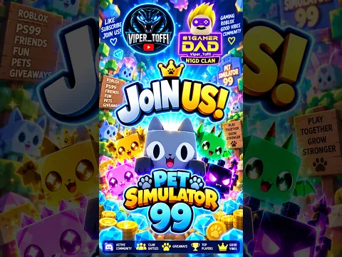 We need YOU for our Clan! 💎 #robloxshorts #petsimulator99 #gaming