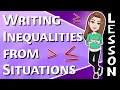 Writing Inequalities from Word Problems 7th Grade Math