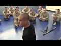 Marine Corps Tan Belt Test chokeholds are performed