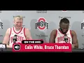 Ohio State s Colin White and Bruce Thornton discuss making the necessary plays to beat Minnesota