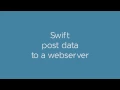 Swift 3 send data with an HTTP POST request to a web server using NSUrlsession in iOS