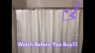 jinchan Grey and White Boho Shower Curtain Herringbone Zig Zag Waterproof Fabric Bohemian Modern Far