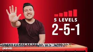 5 Levels Of The 2-5-1 Piano Lesson