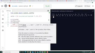 Basic use of the Python Random Library