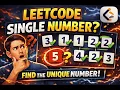 LeetCode Single Number Explained Optimal Solution Easy Interview Problem
