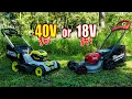 Milwaukee M18 FUEL or RYOBI 40V HP Whisper Series 21 Electric Lawn Mower 2823-20 vs RY401021