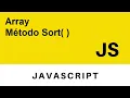 Metodo Sort Javascript Mini Curso Manipulacao de Array