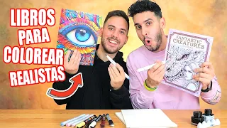 Artemaster vs HaroldArtist⁩ coloreando libros: ¿QUIÉN tiene MÁS TALENTO? ​🤔​✍🏻​