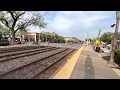 Metra Train Time at their Union Pacific West Line station at Elmhurst