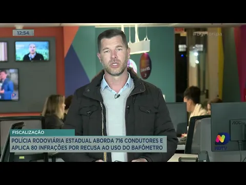 Polícia Rodoviária aborda 716 condutores e aplica 80 infrações por recusa ao uso do bafômetro