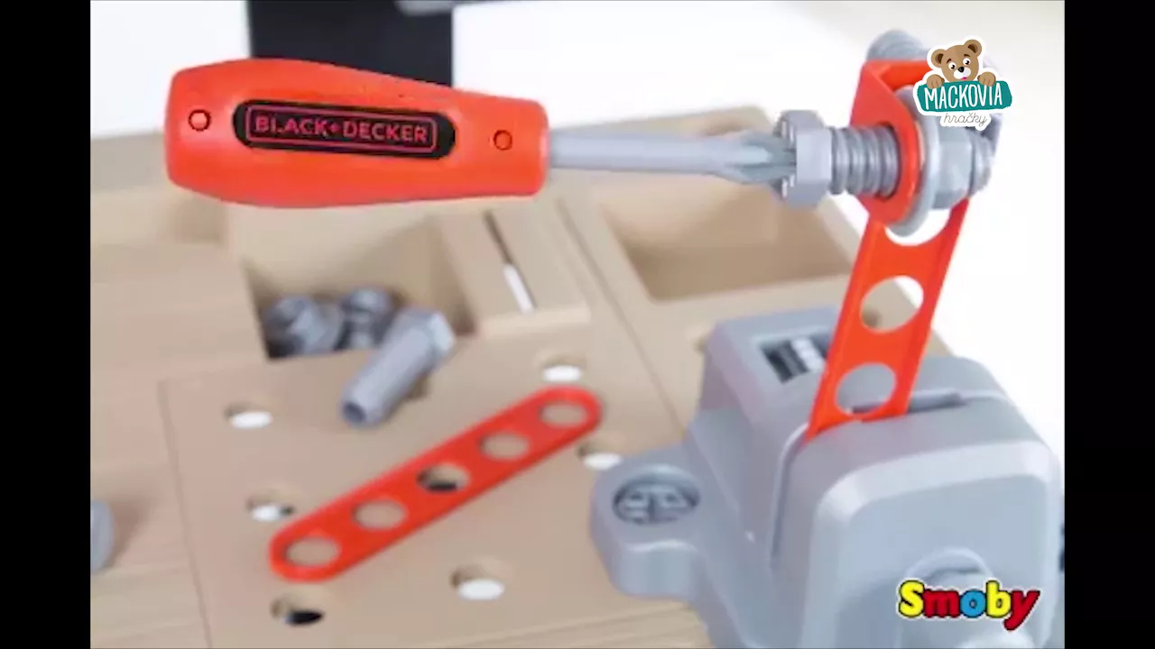 Pracovná detská dielňa - Pracovná dielňa Black+Decker Smoby - 5