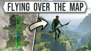 How BIG is the Hogwarts Legacy Map Flying Across to Find Out