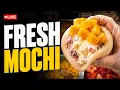 LIVE Fresh Fruit Mochi Making Chinese Street Food