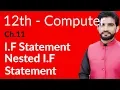 ICs Computer Part 2 Ch 11 - Nested If Statement