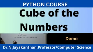 Python Program Tutorial How to Print the Cube of Numbers in a List