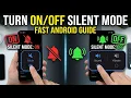 Turn ON OFF Silent Mode On Android Phone Mute or Unmute Guide 2026