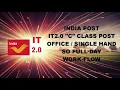 India Post IT 2 0 C Class Single Handed Sub Office all works Step by Step Full Day Workflow