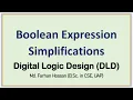Lec 30 Boolean Expression Simplification Digital Logic Design Bangla Tutorial