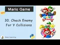 Check Enemy For Y Collisions Mario Game in Python