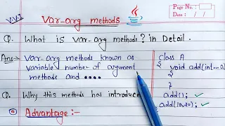 var arg method in java Learn Coding
