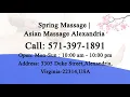 Welcome To Spring Massage Asian Massage Alexandria