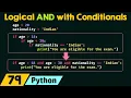 Logical AND with Conditionals in Python